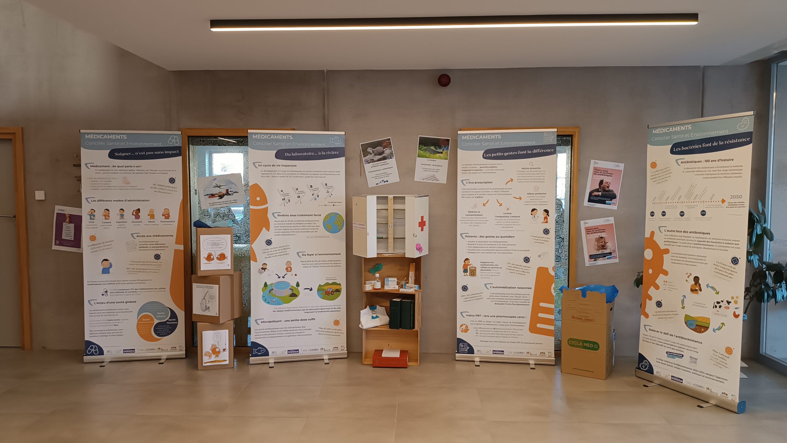 exposition médicaments